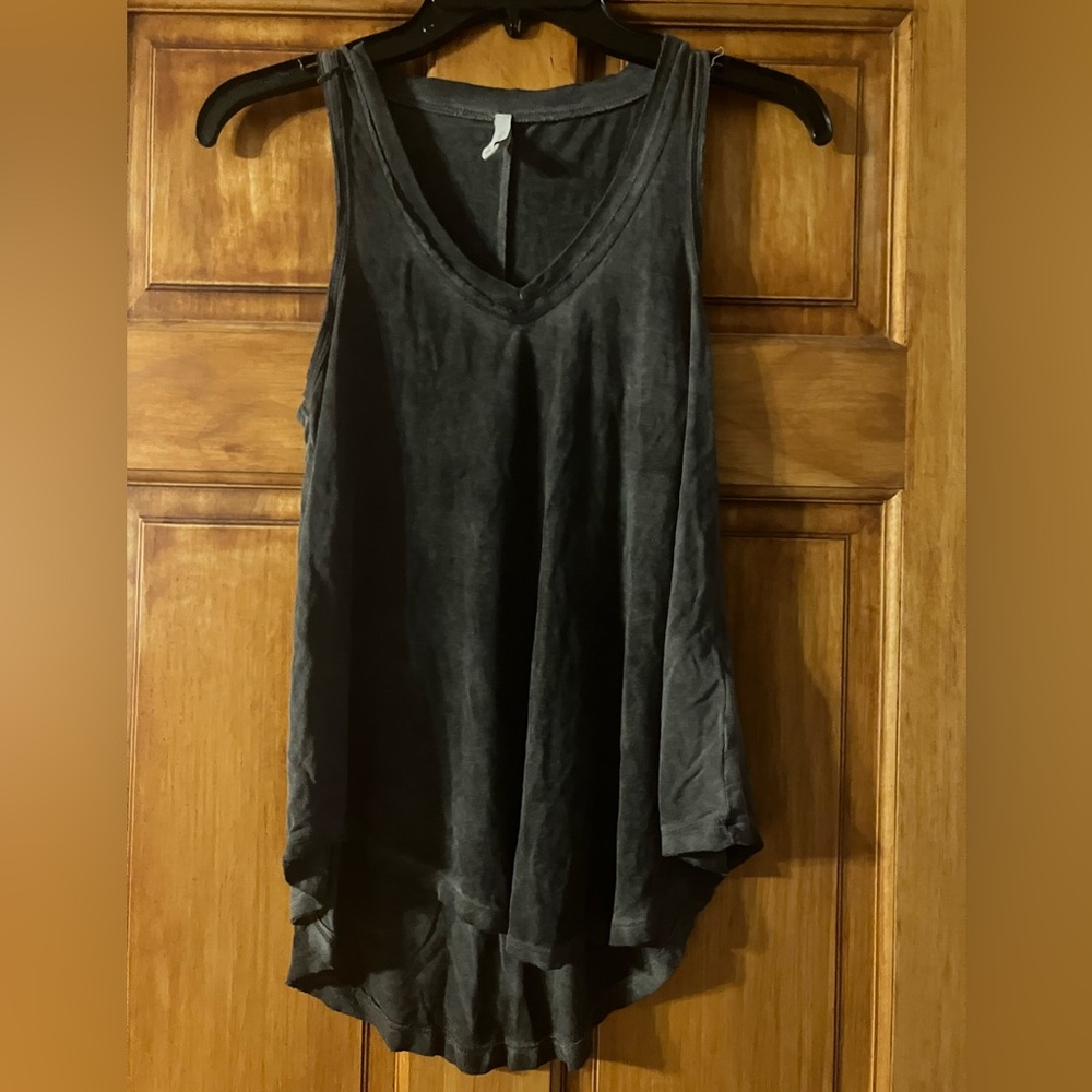 Z Supply Dark Gray V-Neck Tank Top